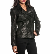 JAQUETA DE COURO LIVE FAST JACKET